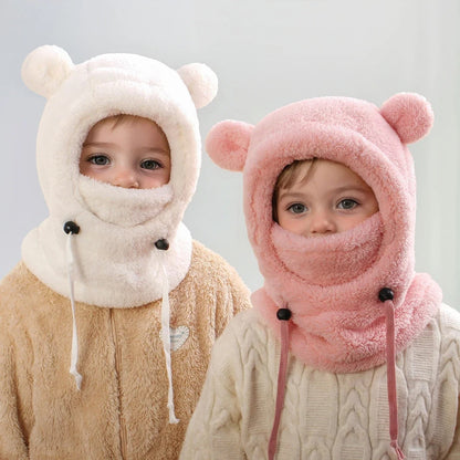 Face Cover Helmet Cap For Children Cold-proof Warm Balaclava